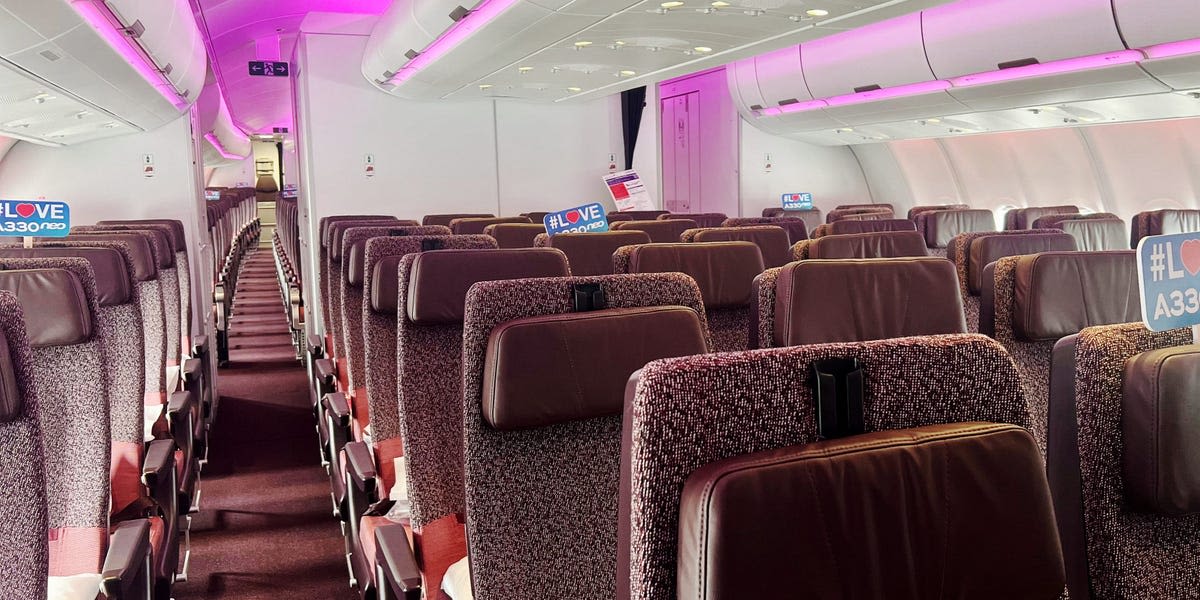 Virgin is spending $17 billion on new planes and cabins. See inside its Airbus A330neo, with niche perks like Bluetooth.