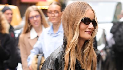 Rosie Huntington-Whiteley nails cool-girl chic at Paris Fashion Week