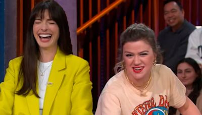 Kelly Clarkson Forgets Own Lyrics With Anne Hathaway AGAIN -- 'That's Christina Aguilera!'