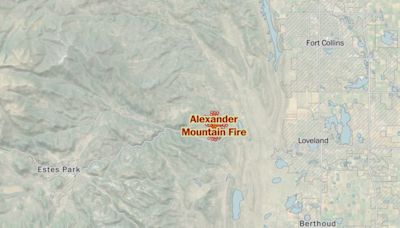 Maps of the Alexander Mountain Fire in Colorado
