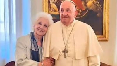 Estela de Carloto se reunió con el papa Francisco: "Si las cosas se dan, va a venir"