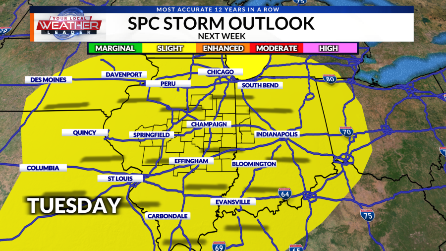 WEATHER NOW: Back-to-back days of severe weather possible in the upcoming week