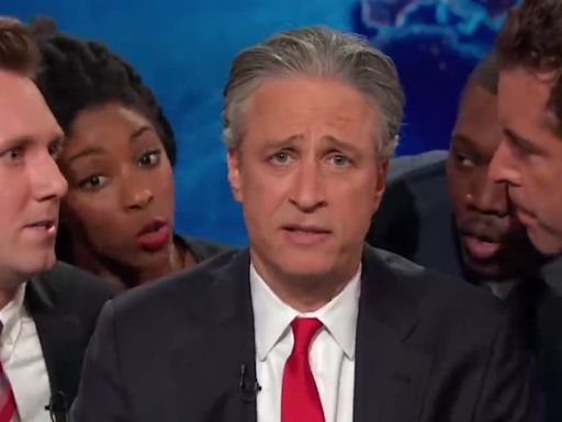 Jon Stewart calls rejection of UK candidate for liking one of his sketches ‘dumbest thing since Boris Johnson’