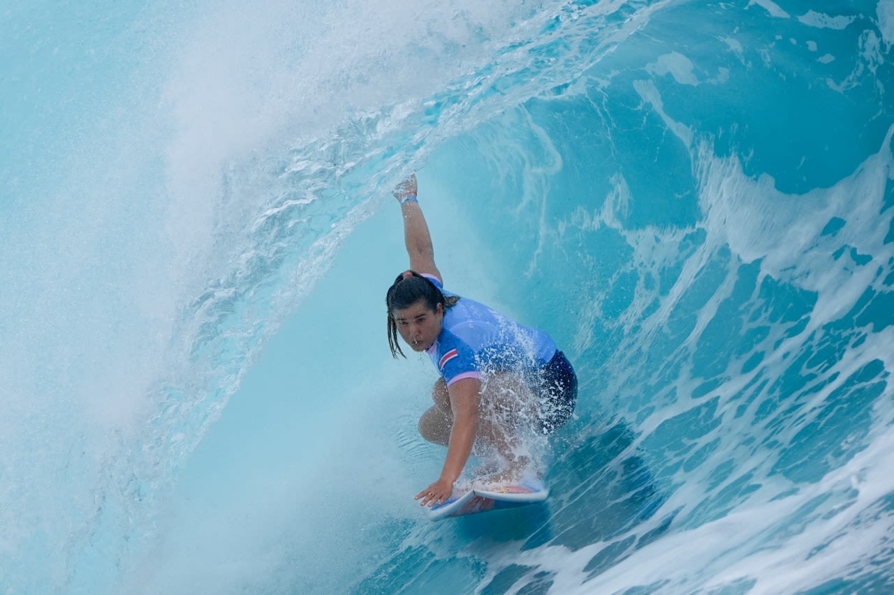 Surf’s up! Paris Olympics surfing competition commences in Tahiti, with wave rides and wipe outs