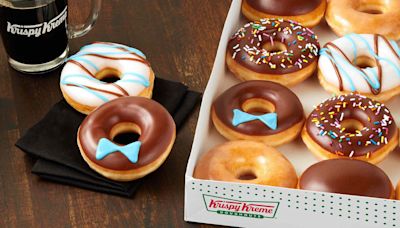 Krispy Kreme Is Offering Free Delivery And Two Adorable New Doughnuts For Dad This Weekend