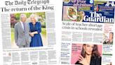 Newspaper headlines: 'Return of the King' and 'teacher shortage crisis'