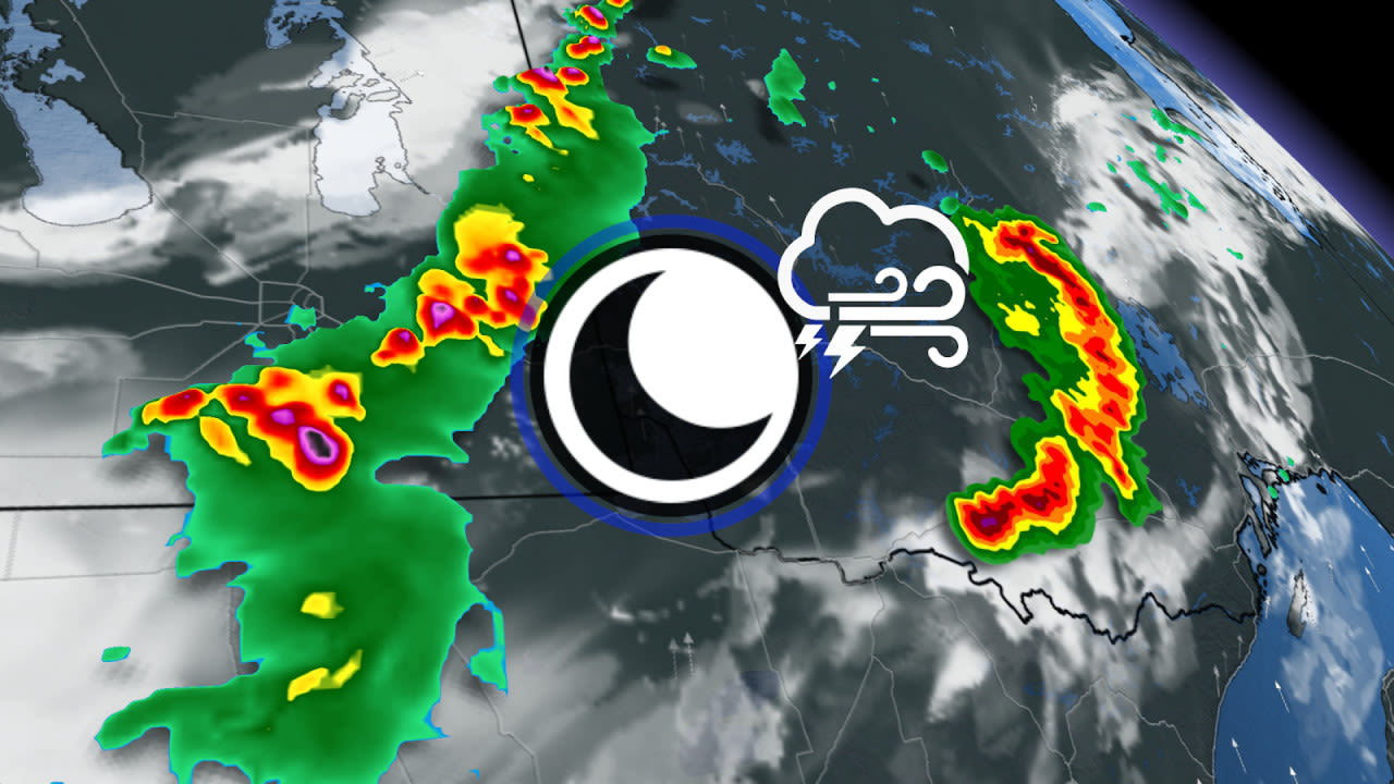 Storm threat continues overnight for Winnipeg, northwest Ontario