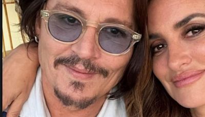 Penelope Cruz, 50, with Blow costar Johnny Depp, 61