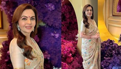 Nita Ambani is Truly A Vision of Grace in Opulent Ivory Saree and Pearls at Paris Olympics 2024 - News18