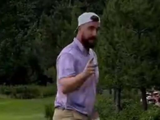 Travis Kelce gets hilarious word of encouragement from golf fan