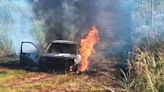 La Nación / Cambyretá: vehículo ardió por completo
