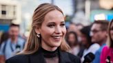 Jennifer Lawrence Paired Her Super-Short Blazer Dress With a Seriously Sheer Top