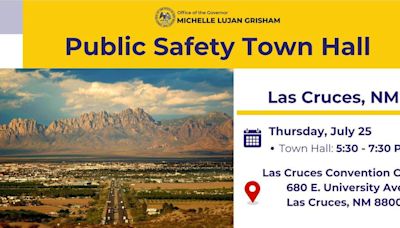 New Mexico Gov. Michelle Lujan Grisham visits Las Cruces to host public safety town hall - KVIA