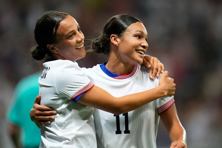 U.S. women’s soccer team kicks off Olympics with 3-0 win over Zambia