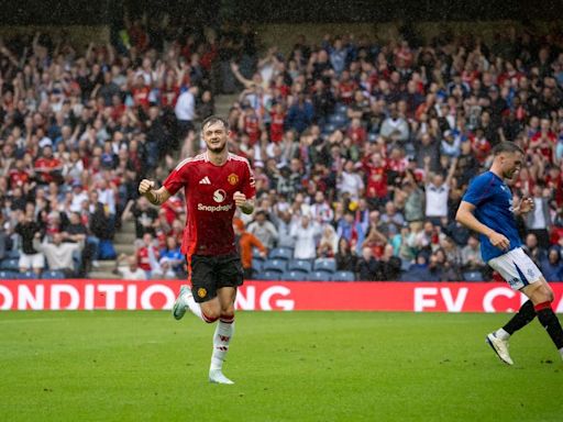 I spotted Ruud van Nistelrooy's brilliant reaction to Joe Hugill's Man United goal against Rangers