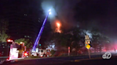 Fire burns building near BART station in Concord overnight