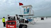 Clearwater Beach lifeguard towers moved back ahead of storms