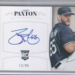 2014 Panini National 小國寶 JAMES PAXTON  限量親筆簽名新人卡 13/49 卡面簽