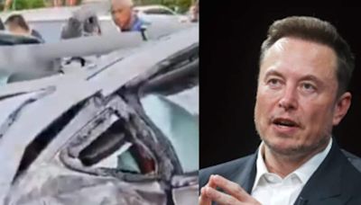 Miraculous! All Passengers Survive After Tesla Car Flips 7 Times, Elon Musk Responds - News18