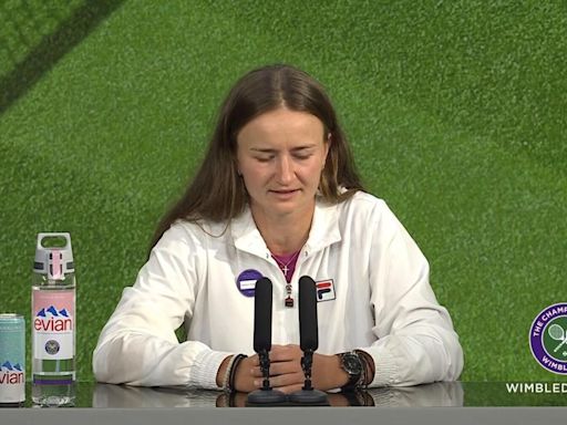 "It's a great feeling" - Krejcikova on becoming Wimbledon champion