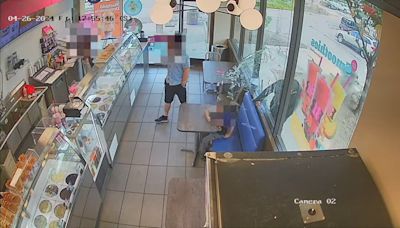 San Jose: Man arrested after punching through ice cream store window, covering child in glass