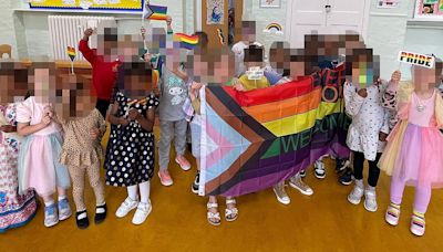MP hits out at school for sharing image of pupils with trans flag