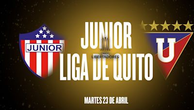 Junior vs Liga de Quito, por la Copa Libertadores: hora, por dónde verlo y posibles alineaciones