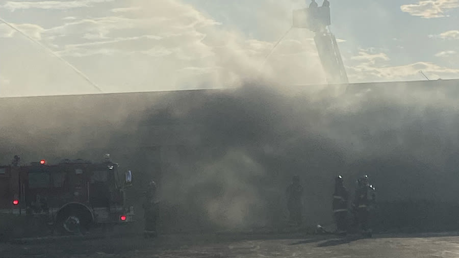 Restaurant in West Valley City strip mall catches on fire, one firefighter hurt