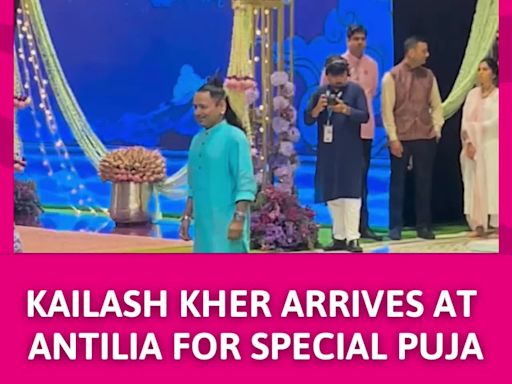 Kailash Kher Arrives At Antilia For Special Puja, Bringing His Musical Charm To The Occasion | Entertainment - ...