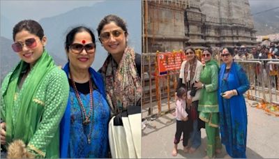 Watch: Shilpa Shetty, sister Shamita visit Kedarnath with their mother