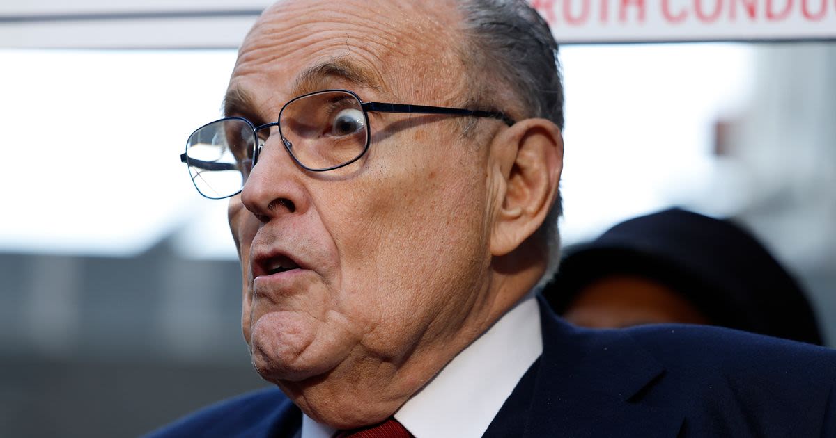 Rudy Giuliani Forgets to Mute His Microphone While Going to the Bathroom