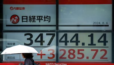 Tokyo's Nikkei index closes up 10.2% after previous day's record fall