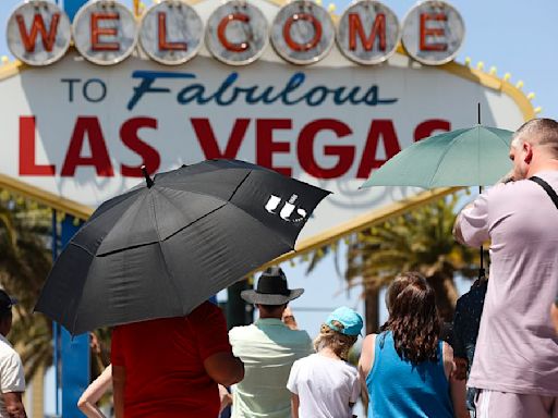 Las Vegas is hit by historic 120F heatwave