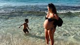 Pregnant Chrissy Teigen Jokes She's Posing for 'Storks Illustrated' in Bikini Bump Photo