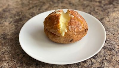 I cooked a crispy and fluffy jacket potato in 21 minutes with chef’s easy recipe