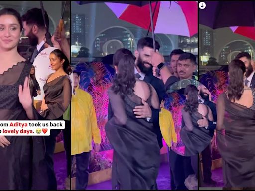 'Aashiqui in rains': Ex-couple Shraddha Kapoor and Aditya Roy Kapur hug each other as they bump into each other; fans want them to get back