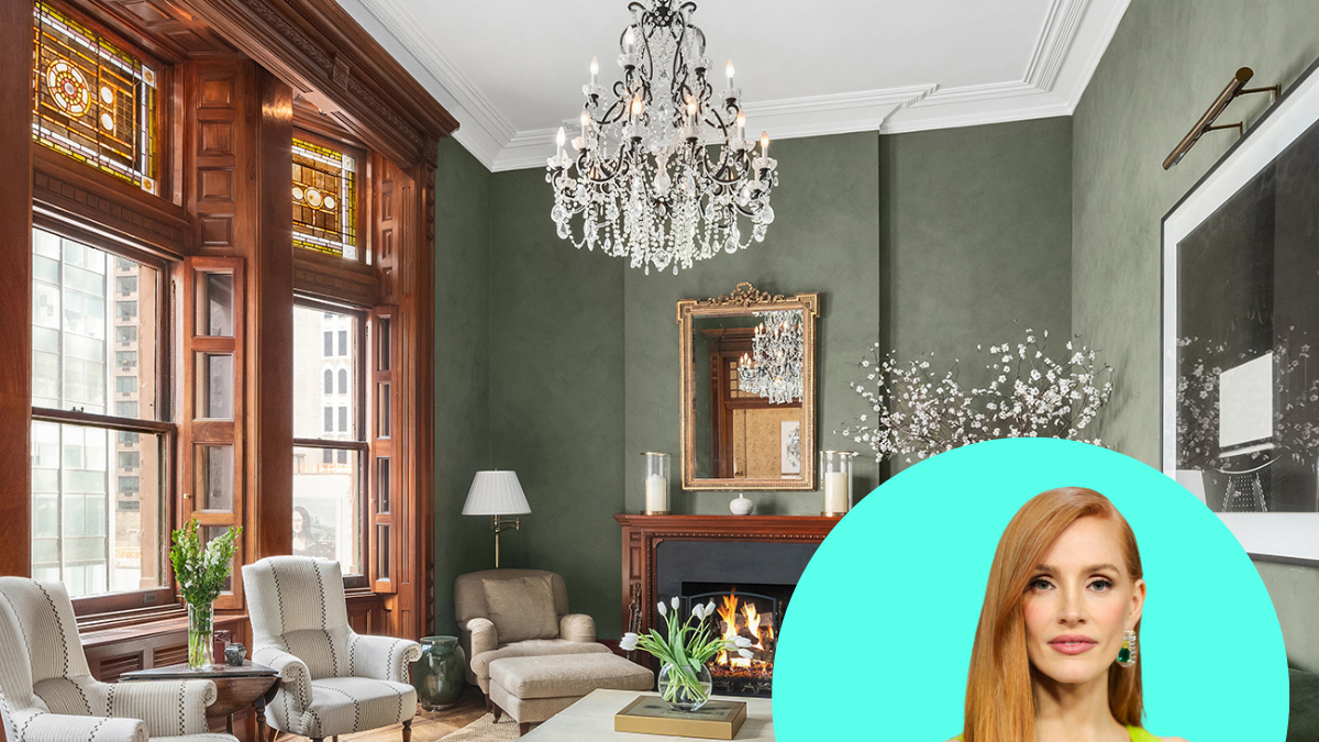 Actress Jessica Chastain Just Listed Her Gorgeous Guilded Age Apartment for $7.4 Million
