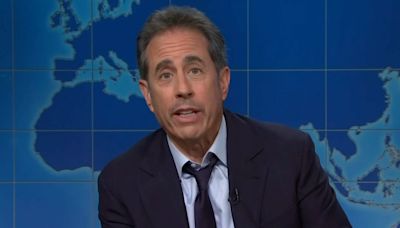 Jerry Seinfeld crashes 'SNL' Weekend Update as 'a man who did too much press'