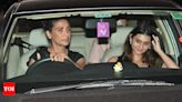 Mehr Jesia steps out for a dinner date with her daughter Mahikaa Rampal in Mumbai - Times of India