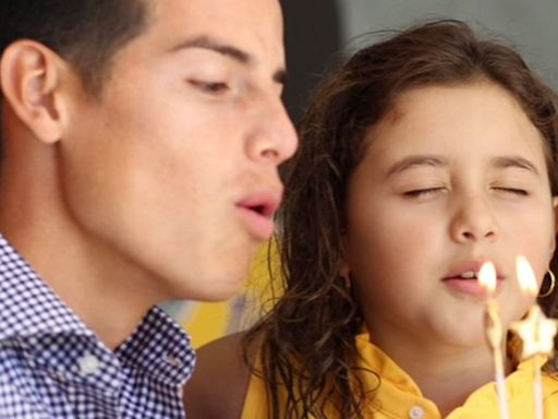James Rodríguez celebra el cumpleaños de su hija Salomé
