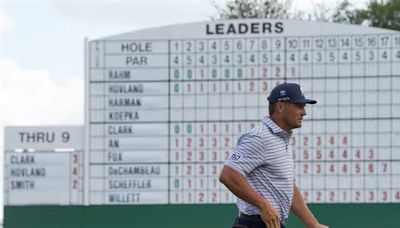 Milder Bryson DeChambeau takes first-round Masters lead