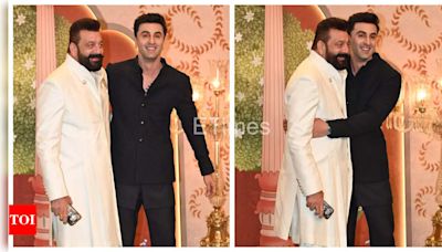 Reel and real life 'Sanju' Ranbir Kapoor and Sanjay Dutt grab eyeballs with their PDA on red carpet at Anant Ambani and Radhika Merchant...