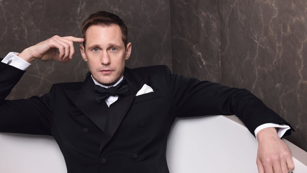 Alexander Skarsgård on His “Emotional Support” Tuxedo at the Met Gala 2024