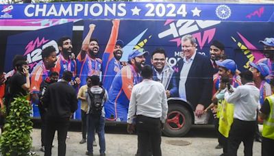 Indian cricket team's victory parade bus awaits champions in Mumbai ahead of mega celebrations; security beefed up