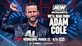 Adam Cole To Speak On 3/22 AEW Dynamite