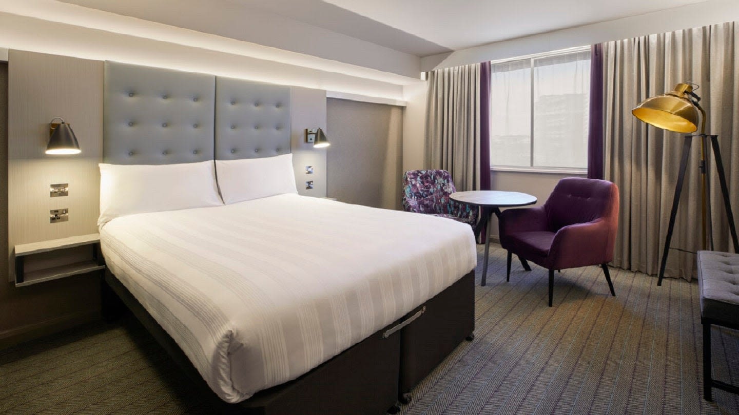 Whitbread opens Premier Inn hotel at Paddington Station in London, UK