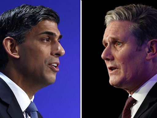 Sir Keir Starmer and Rishi Sunak rally supporters in London as election campaign enters its 'final furlong'