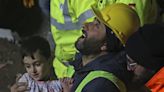 British rescuers help save mum and son trapped in earthquake rubble for 68 hours as death toll passes 19,300
