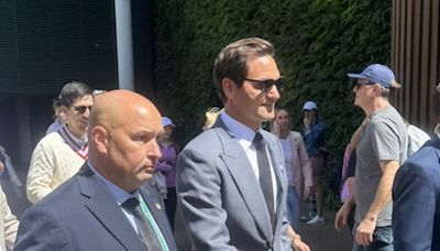 Roger Federer is at Wimbledon to watch Andy Murray's last Championships