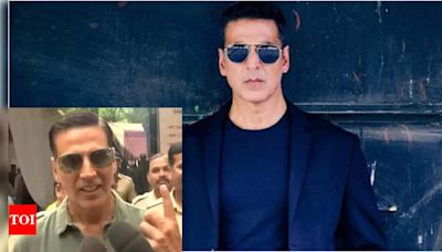 Akshay Kumar casts his vote for the FIRST time for Lok Sabha Elections 2024: I want my India to be developed and strong | Hindi Movie News - Times of India